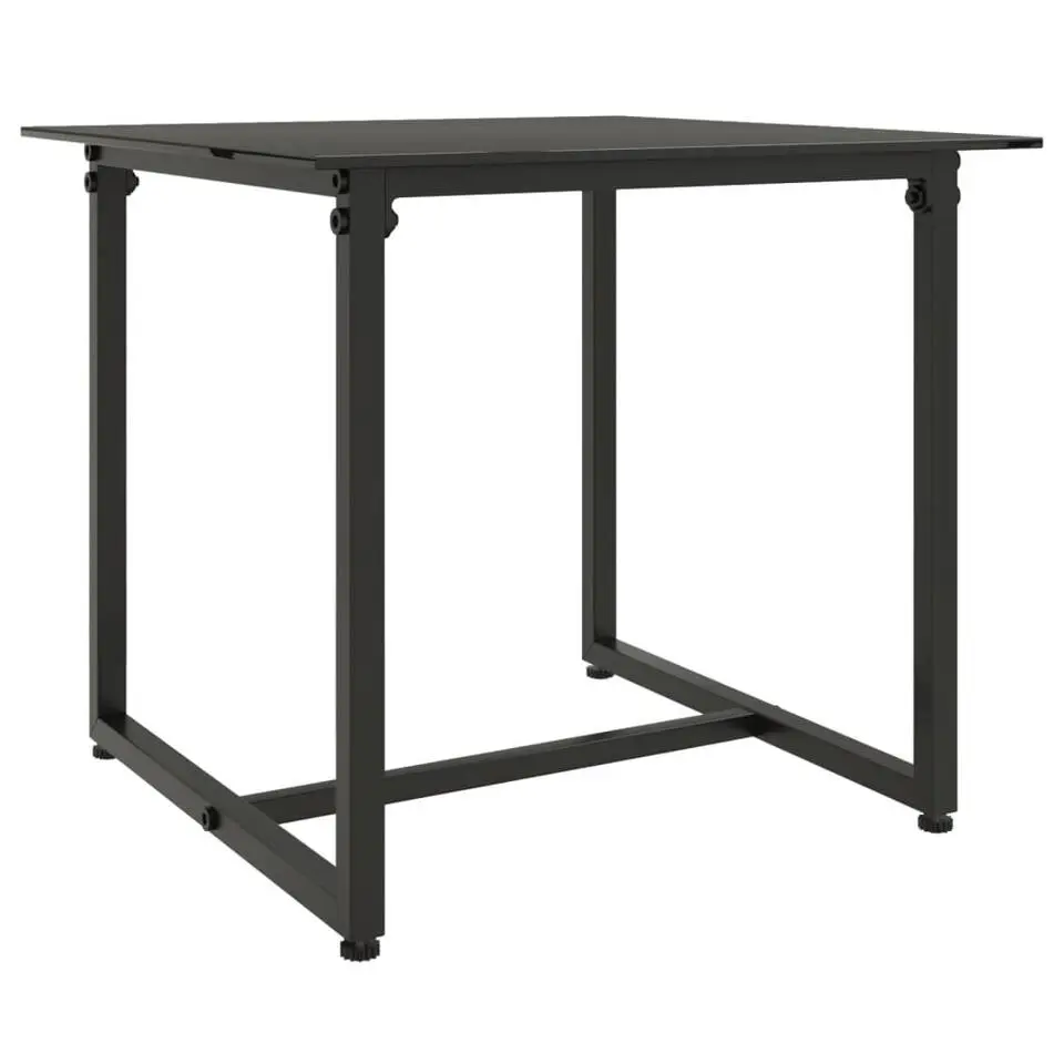 vidaXL - Loungeset - Zwart - Poly rattan - 3 stuks - Met kussens