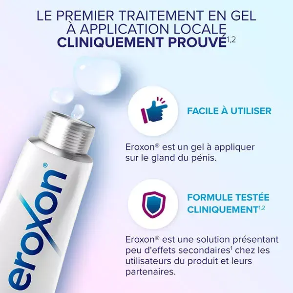 Eroxon Stimgel Gel Stimulant Dysfonction Érectile 4 unidoses