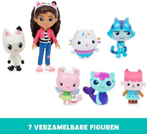 Gabby's Poppenhuis - Speelfigurenset - met Gabby, 6 katjes en 1 poppenhuispakketje