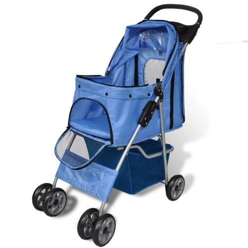 Carrinho para animais de estimação, azul