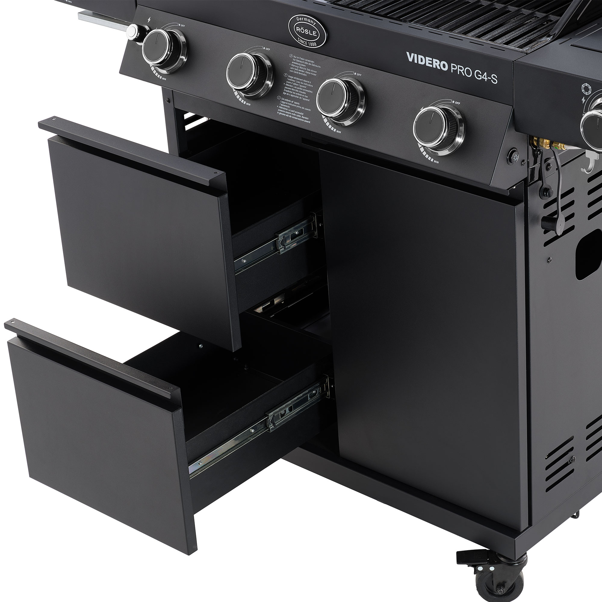 Gasgrill BBQ-Station VIDERO PRO G4-S VARIO+ 50mbar