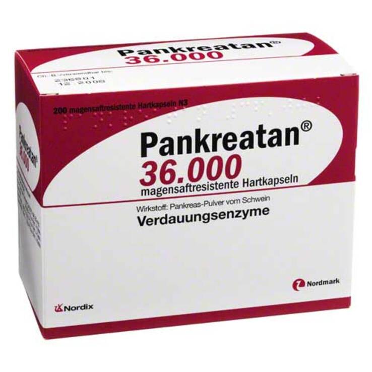 Pankreatan 36.000 magensaftresistente Kapseln, 200 St