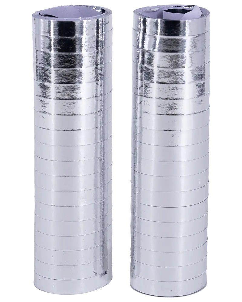 Serpentiner sølv 2-pak