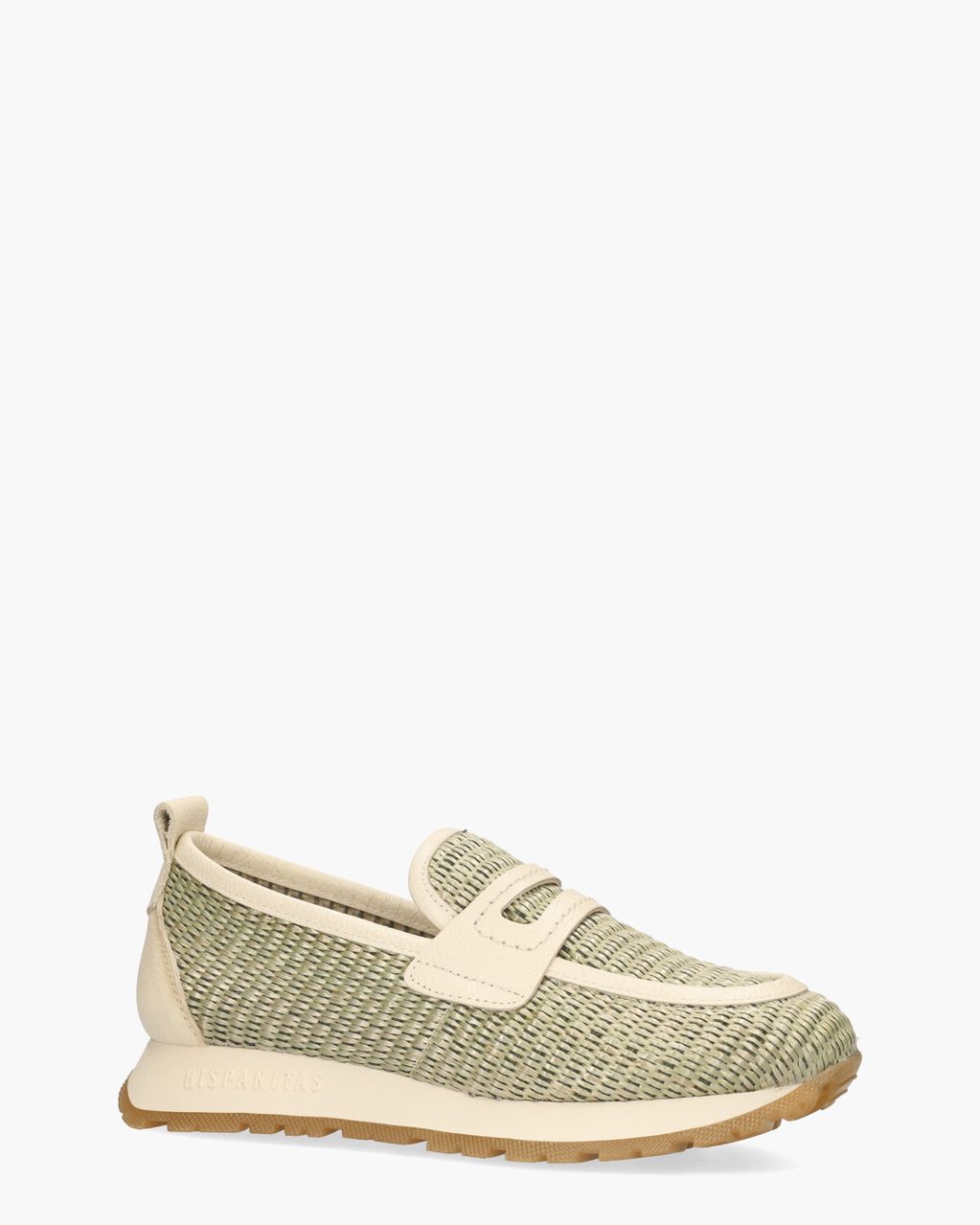 Hispanitas RHV254043 Lichtgroen/Off-White Damesloafers