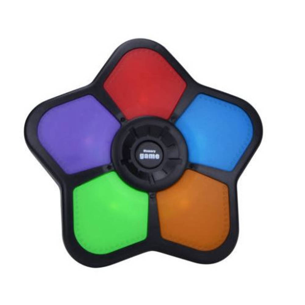 Geheugenspel vijf kleuren spelconsole