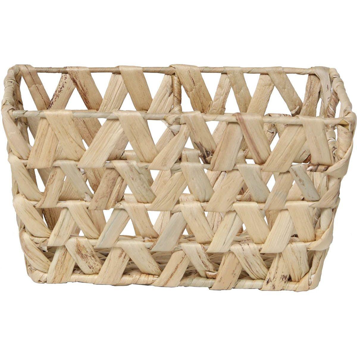 MOYEN PANIER EVASE AVEC POIGNEES JACINTHE TRESSEE NATURAL