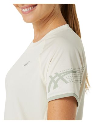 Maillot manches courtes Femme Asics Run Icon Beige
