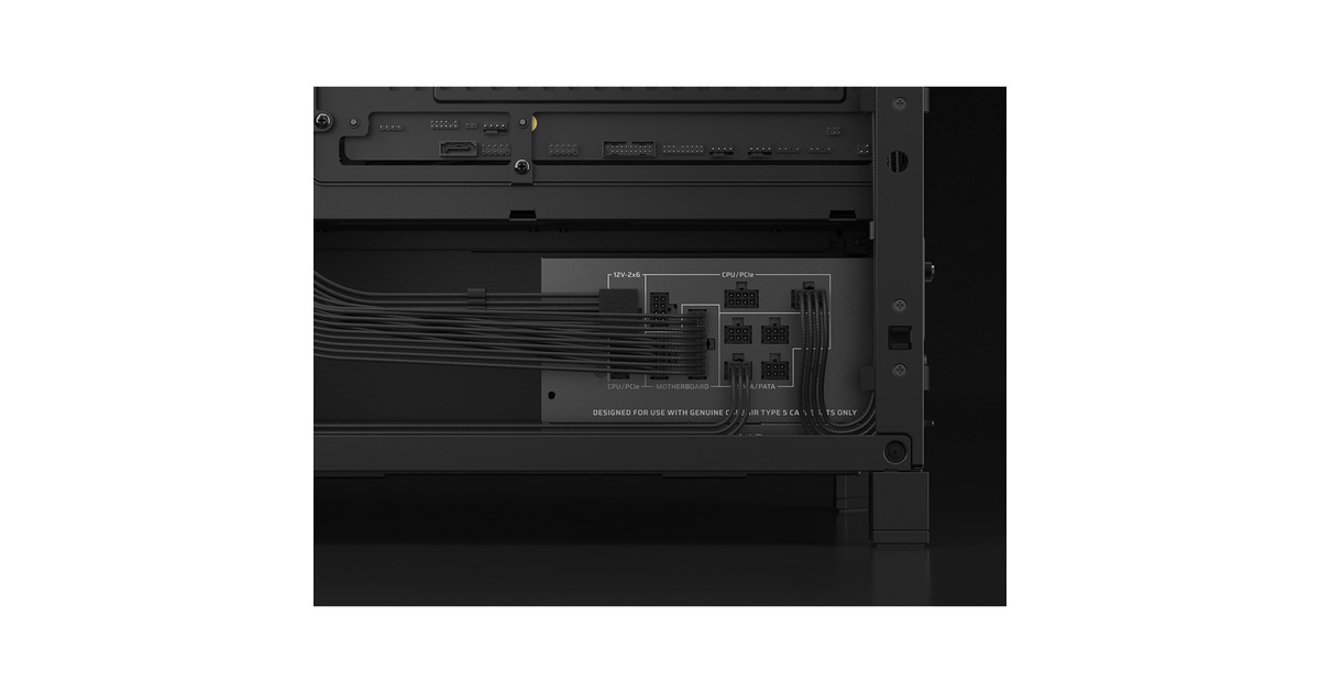 CorsairRM850x SHIFT modulaire 850 watt voeding   (Zwart, 1x 12V-2x6, 3x PCIe)