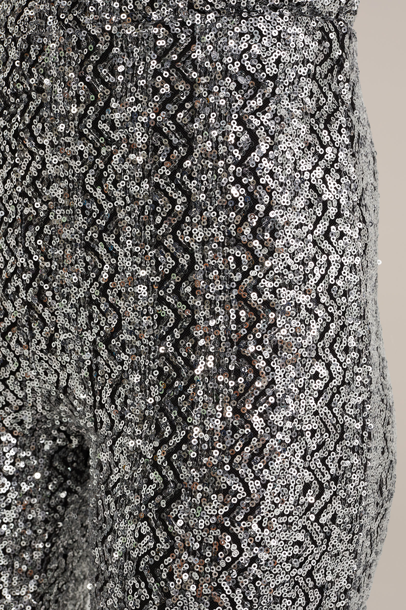 pailletten flared broek WE Fashion Zilver