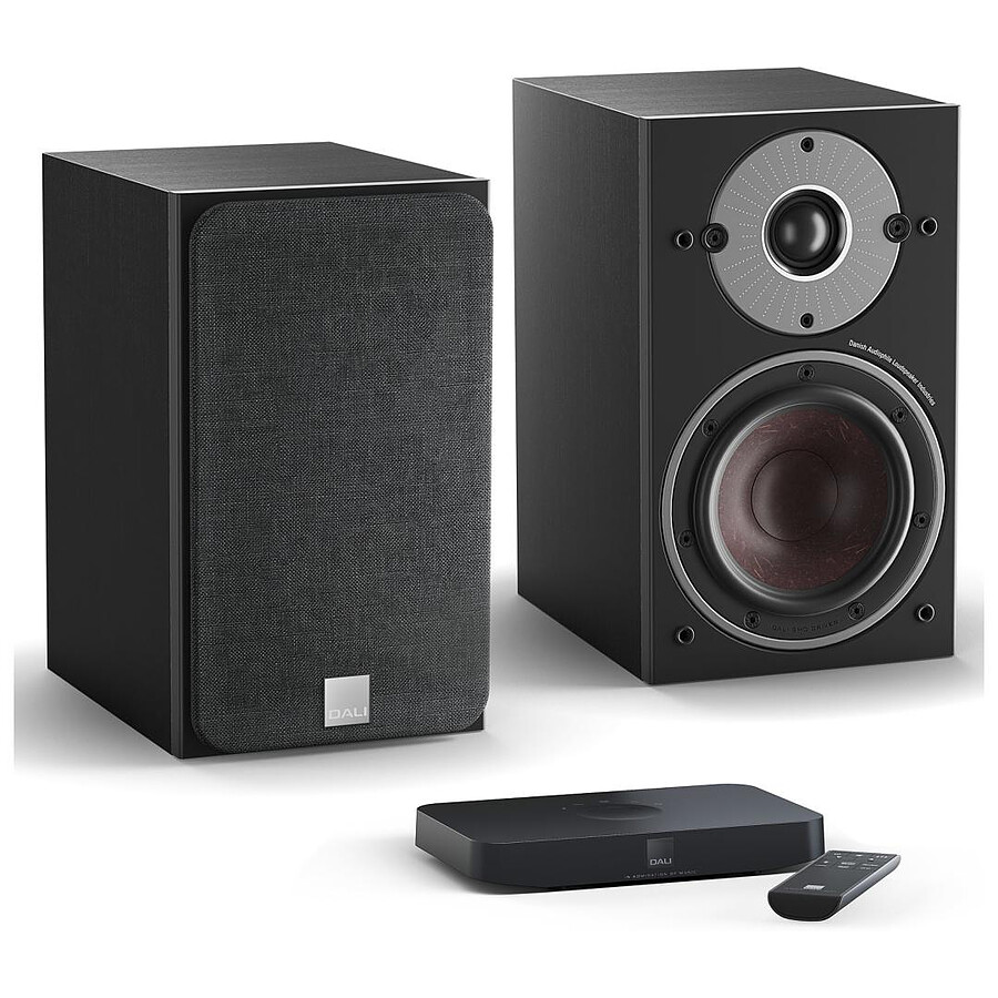 Dali Oberon 1 C (la paire) - Noir + Sound Hub Compact