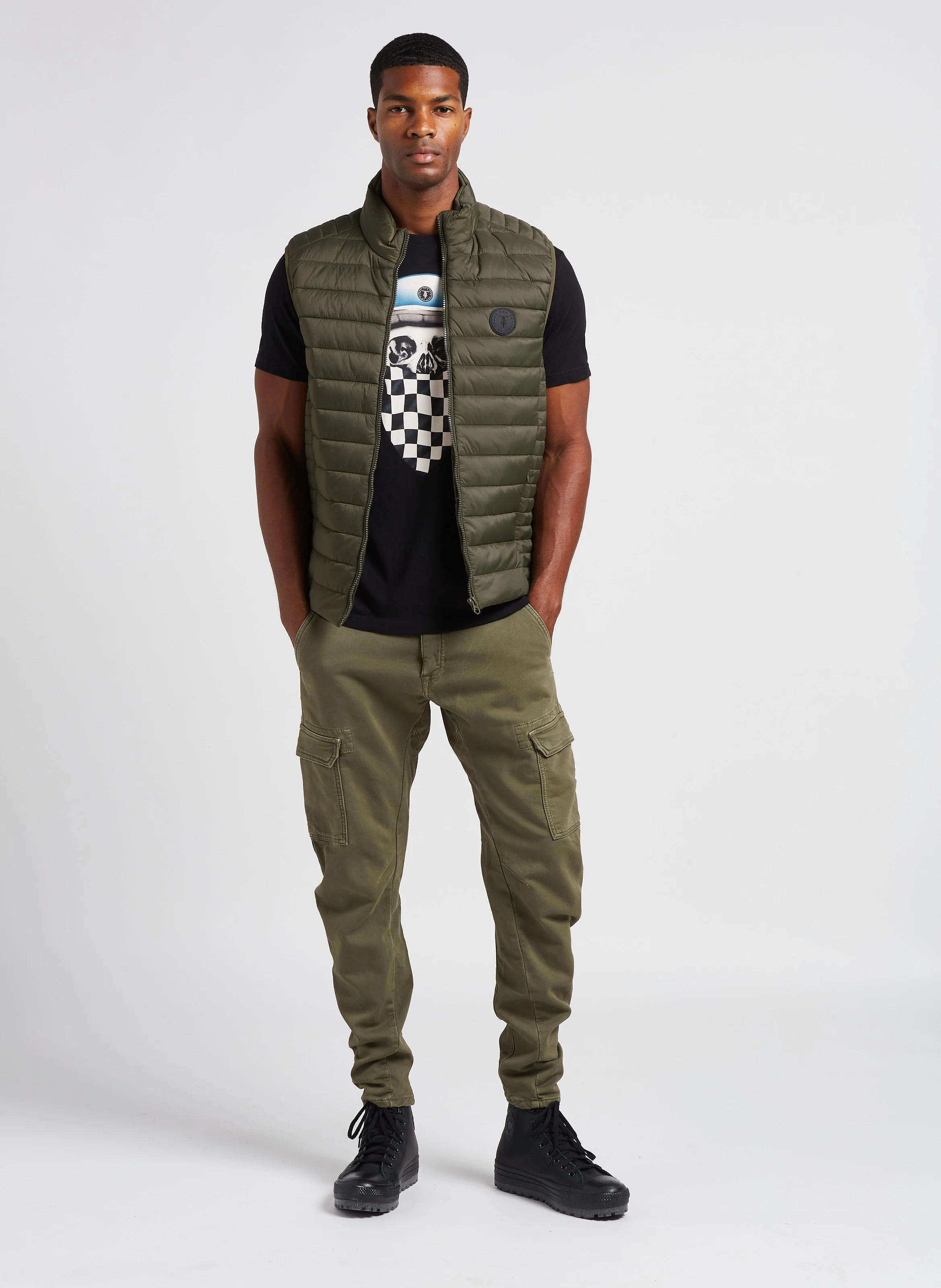 KOGE - Pantalon poches multiples en coton| Vert