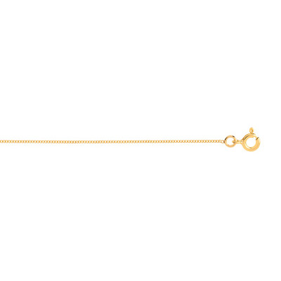 Chaîne or 750 jaune maille gourmette 50 cm