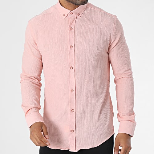 Chemise Manches Longues Rose