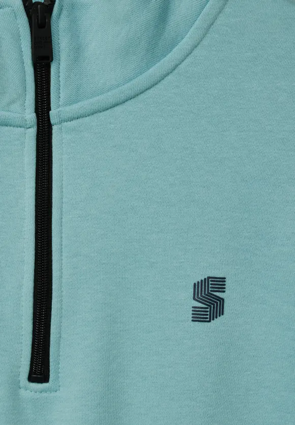 Troyer Sweatshirt - aurora turquoise