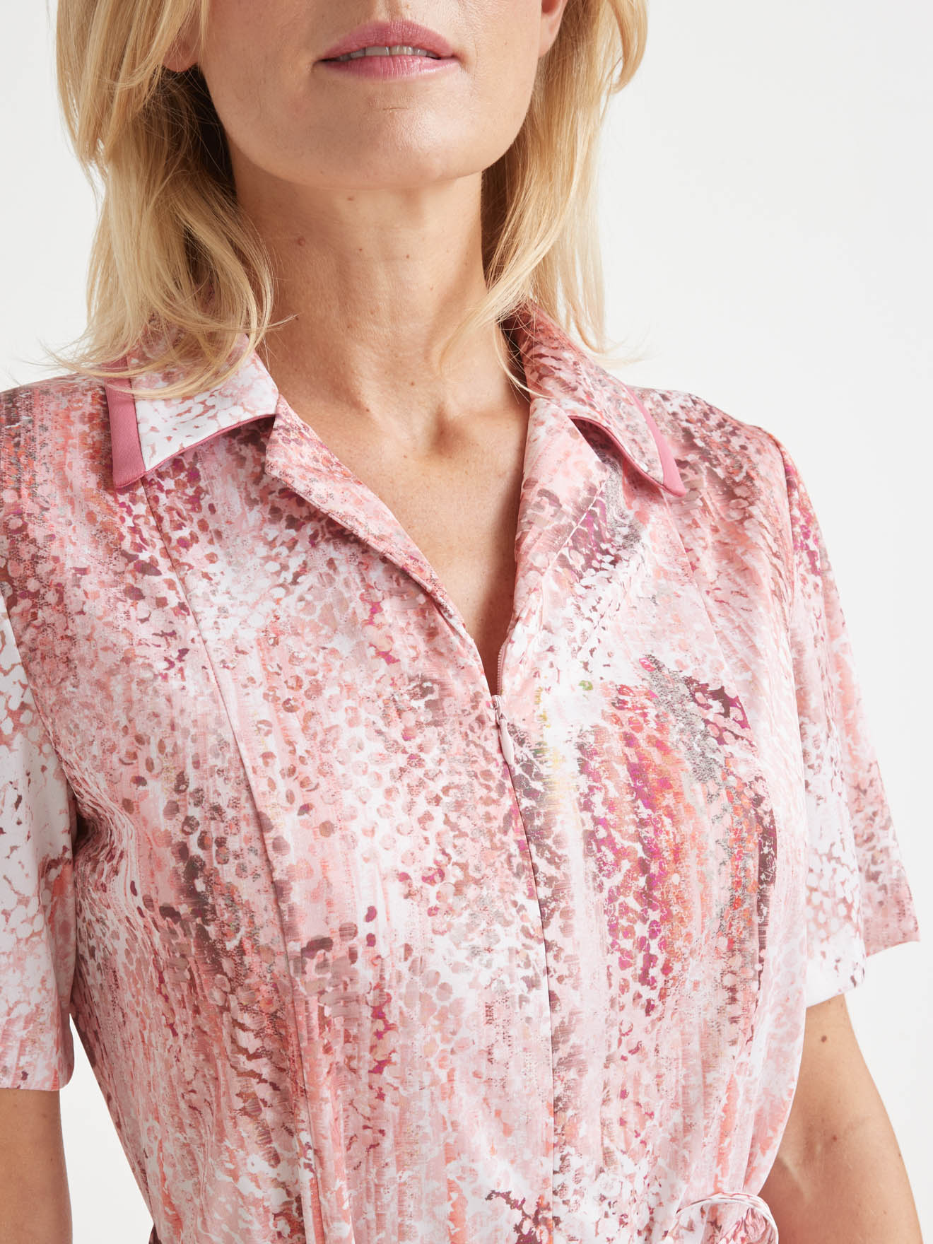 Robe zippée en maille