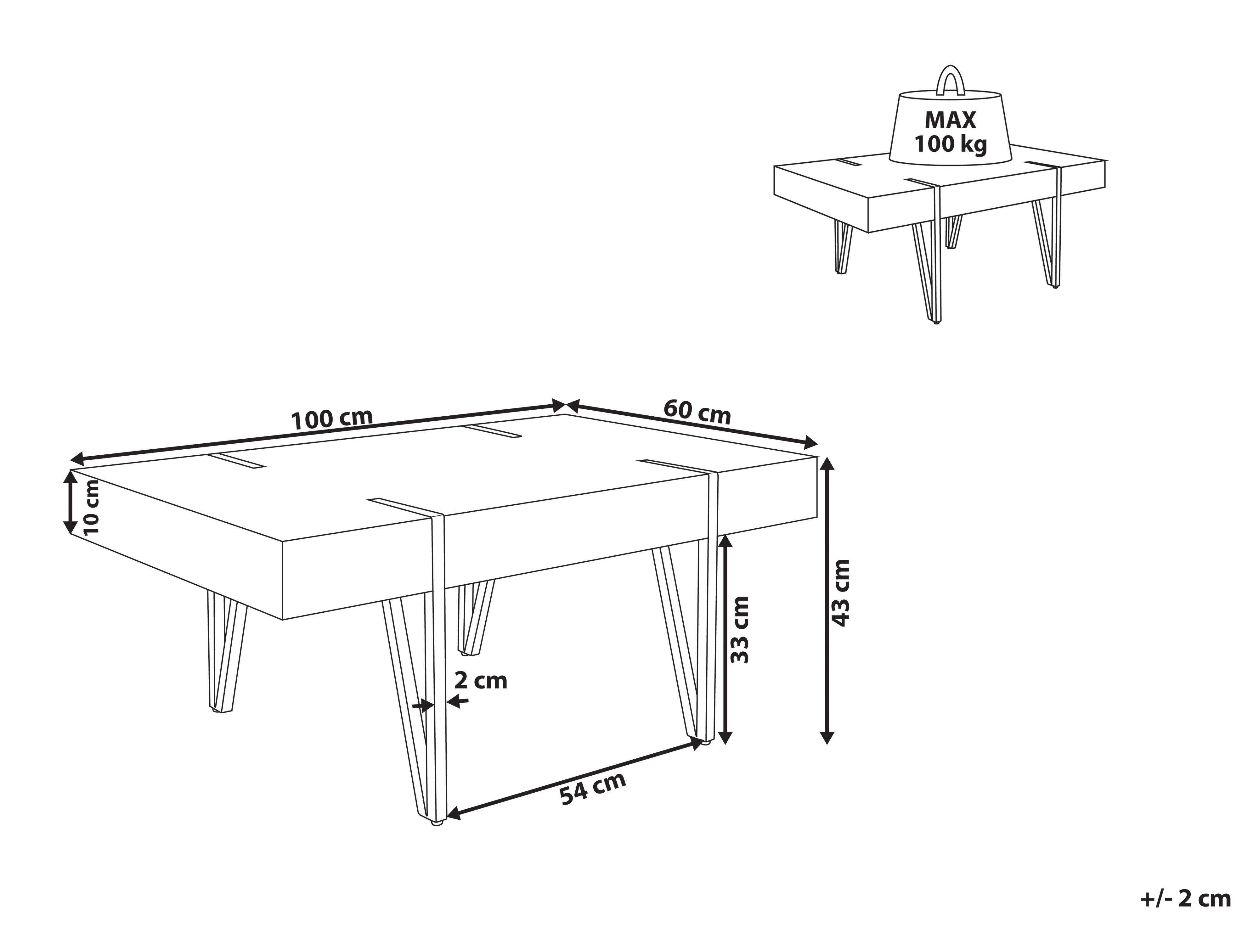 Salontafel ADENA Bruin