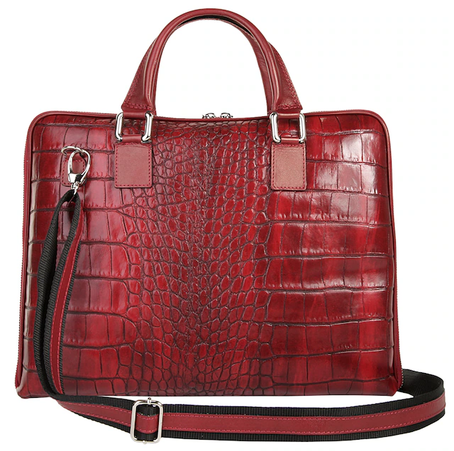 Samantha Look Aktentasche echt Leder, Made in Italy