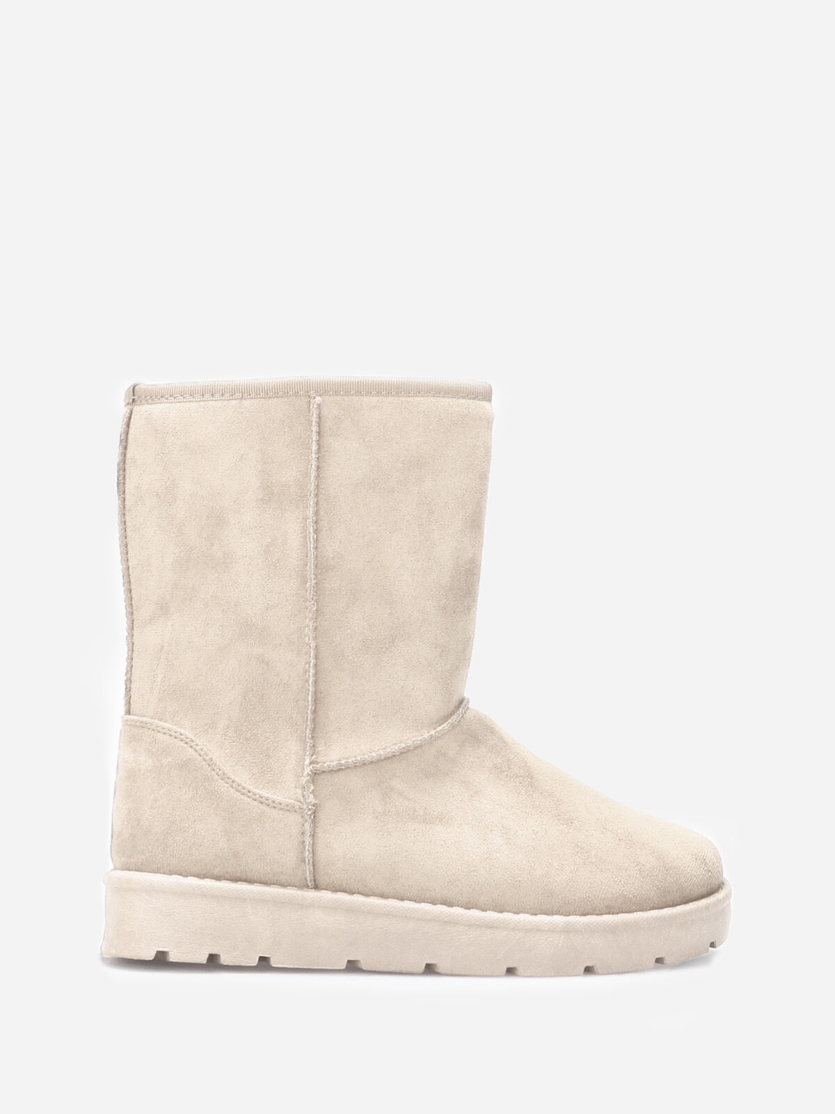 Boots en suédine fourrées- Beige
