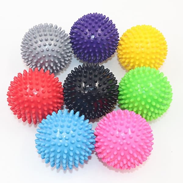 2stk Spiky Ball Rund Muskel Massasje Roller Yoga Stick Body