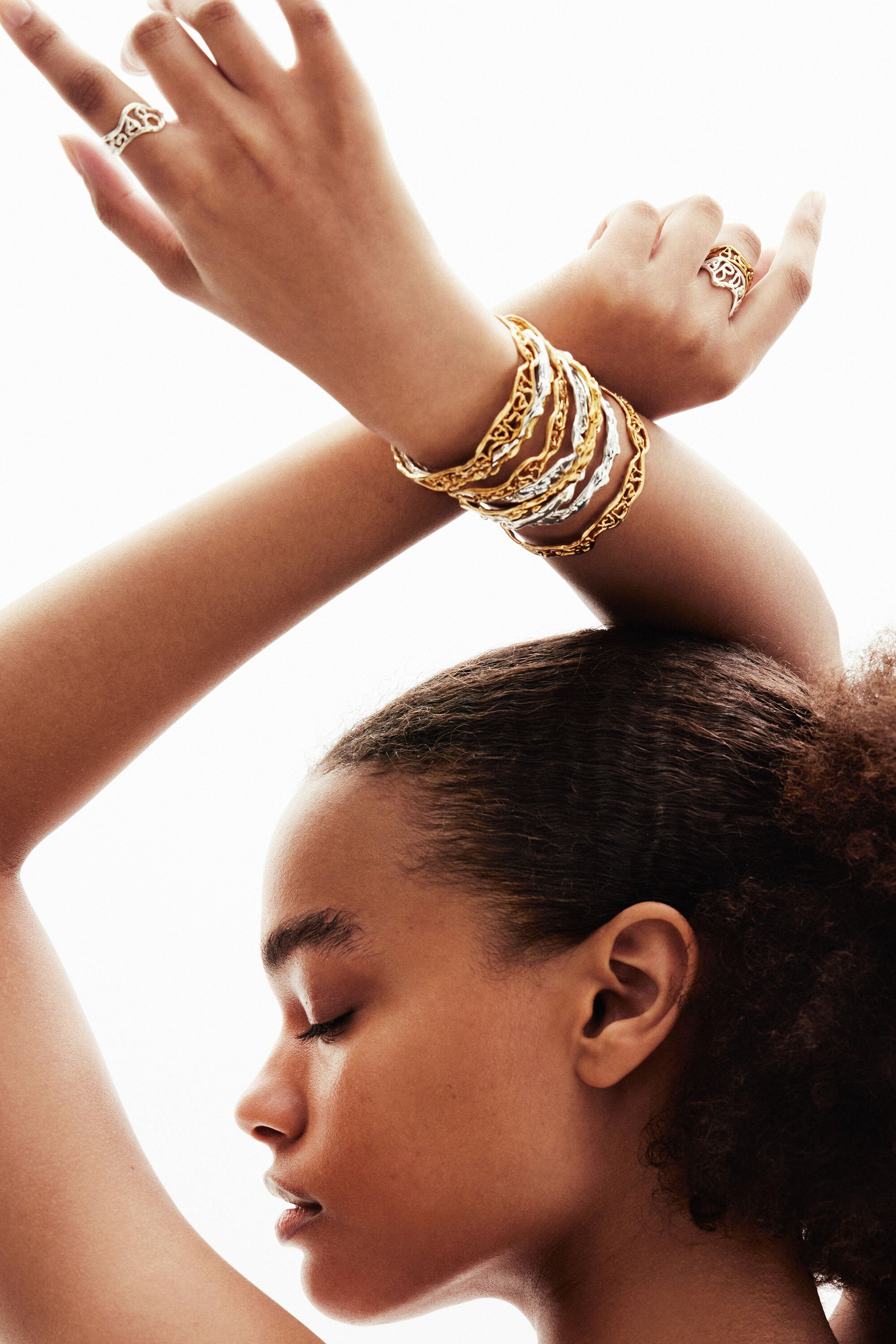 Bague message plaquée or Zalio