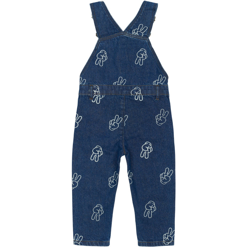 Køb THE NEW Siblings Medium Blue Denim AOP TNSTProsper Denim Dungarees