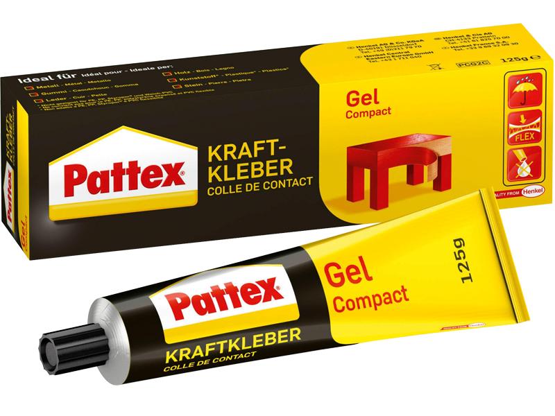 Pattex Klebstoff Gel/Compact 1 x 125 g Kraftkleber, lösemittelhaltig