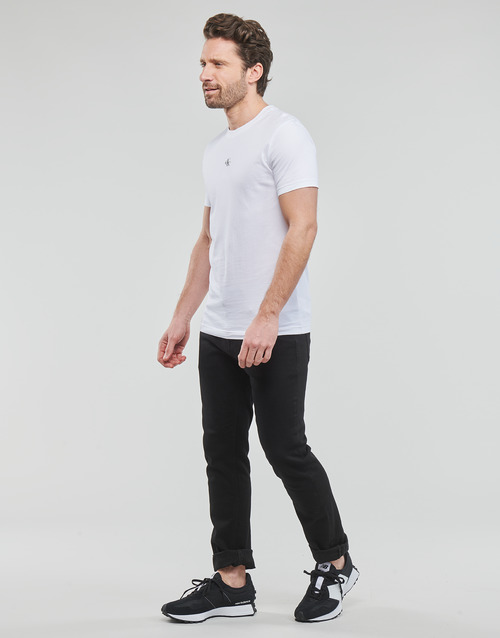 Calvin Klein Jeans - MICRO MONOLOGO TEE - Blanc