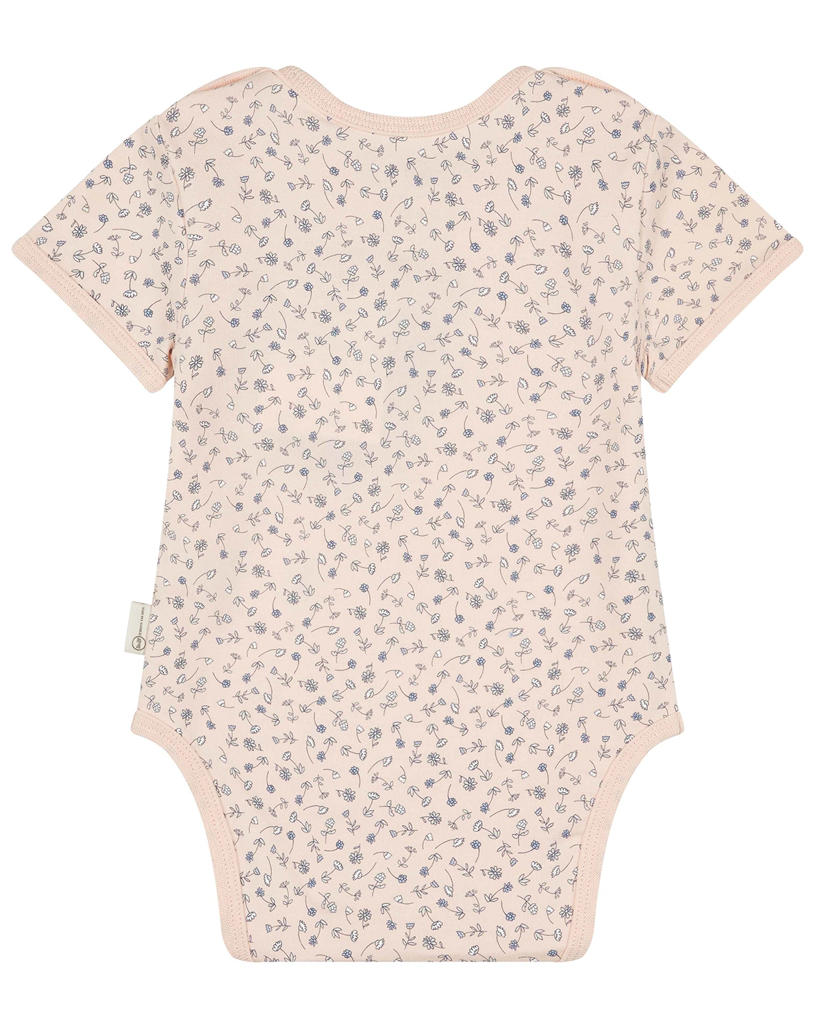 Kurzarm-Body FLOWER TEDDY in seashell pink