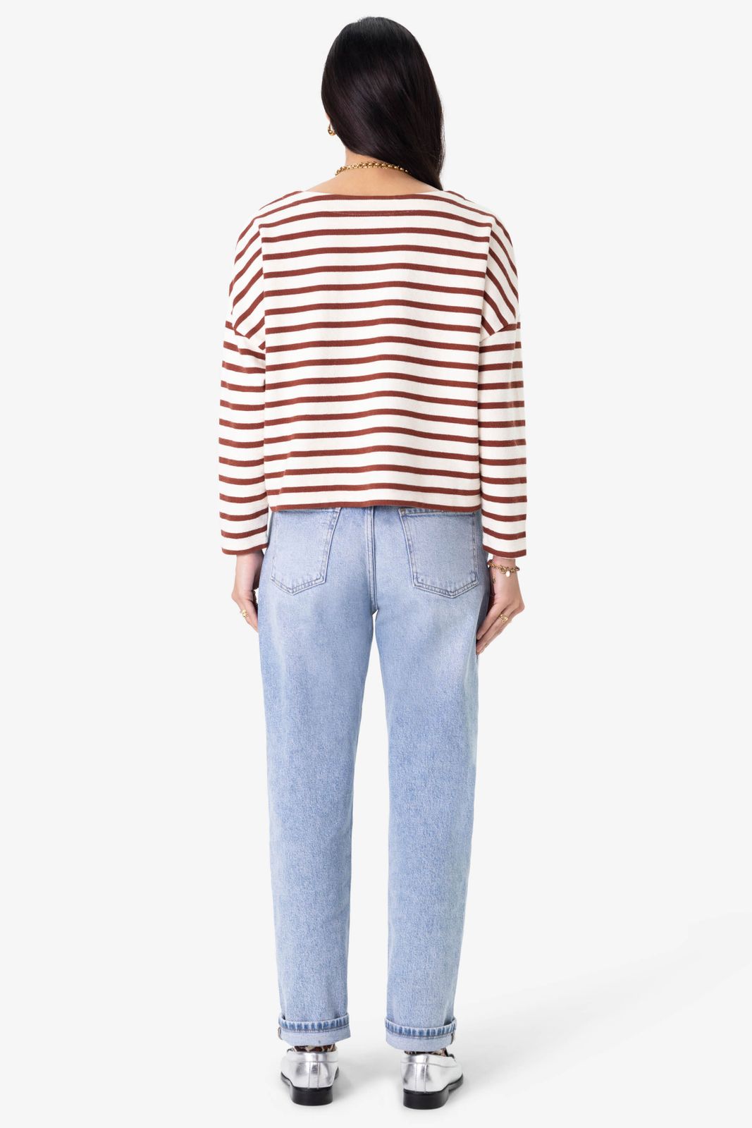 Blauwe high waist slim fit jeans