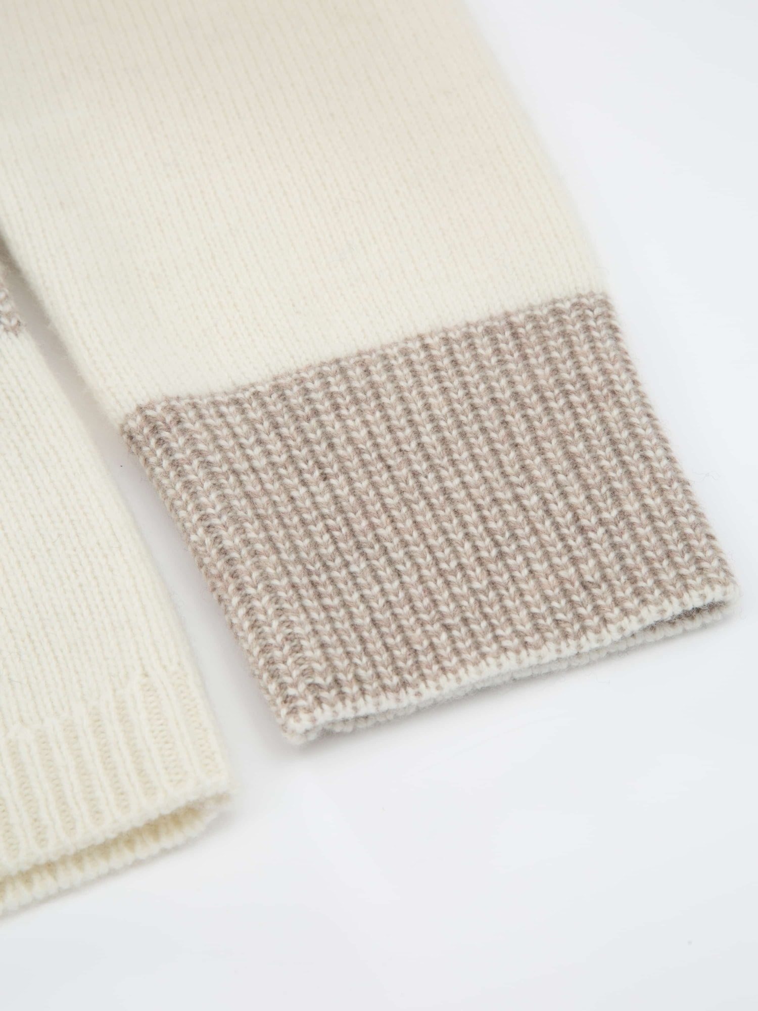 Veslepiggen Jacquard Strikkegenser Dame Beige