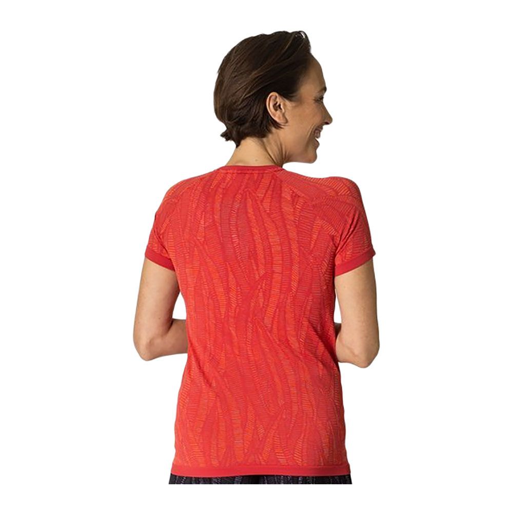 Odlo ZEROWEIGHT CERAMICOOL - Maillot Femme american beauty space dye