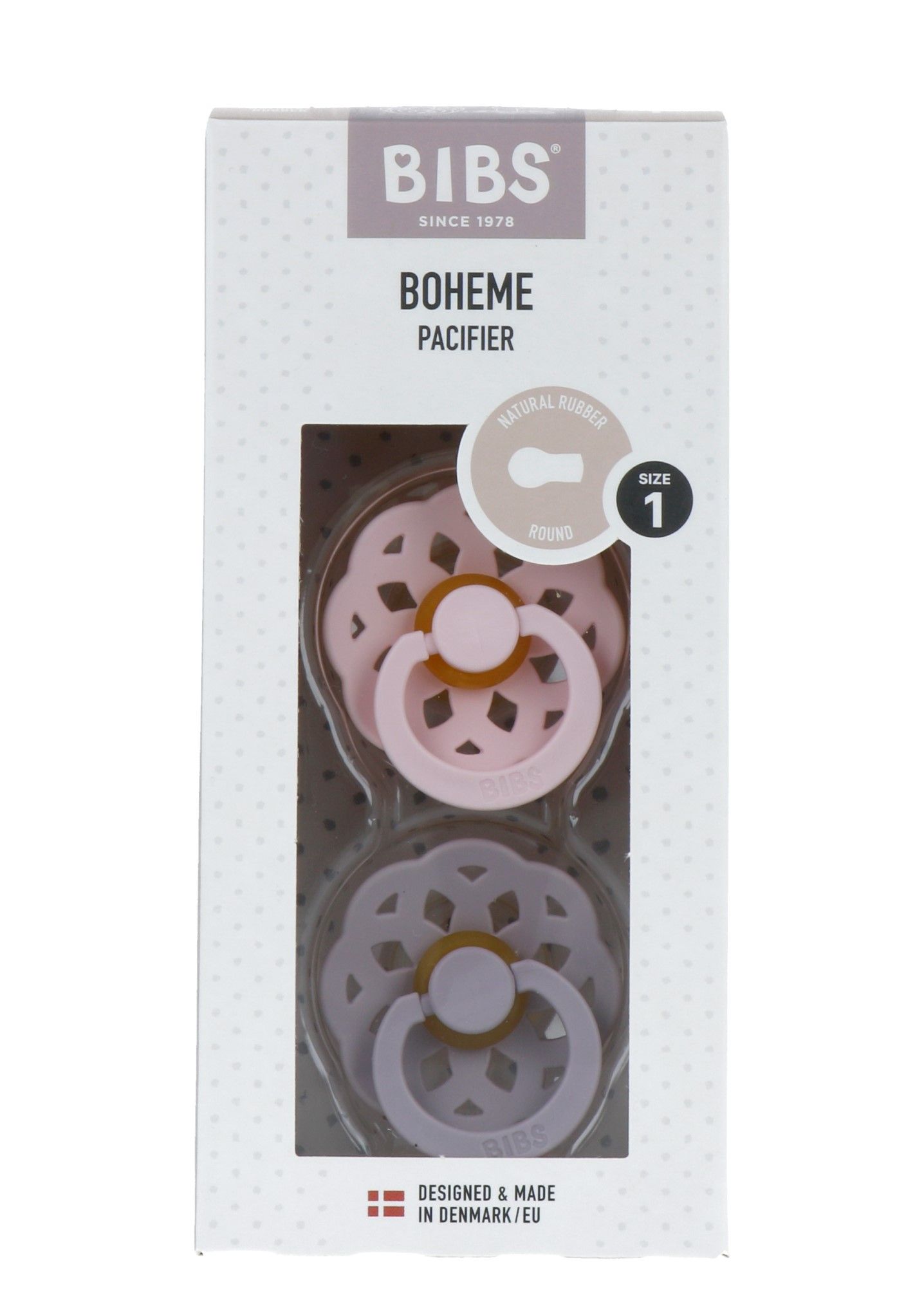 Bibs Fopspeen Maat 1 Blossom Lila (2 stuks)