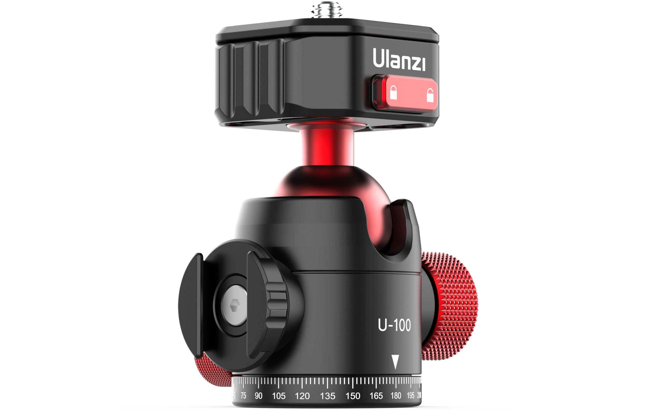 Kugelkopf U-100 Universal MiniKompakter Kugelkopf mit integriertem, drehbarem Zubehörschuh