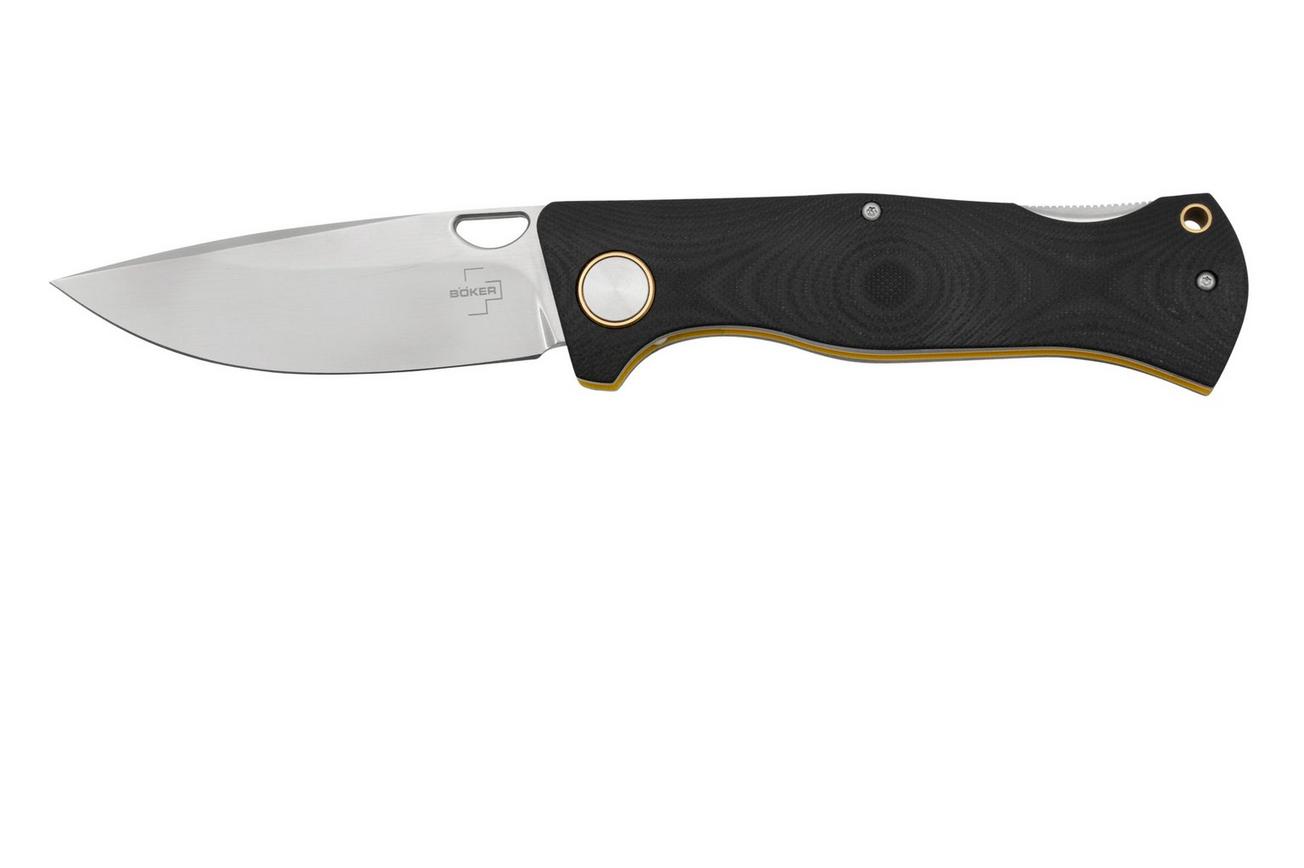 Böker Plus Pocket Epicenter Backlock 01BO545, D2, Black Yellow G10 zakmes, Todd Rexford design