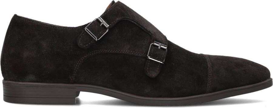 STEFANO LAURAN Nette Schoenen Heren Gesp Maat: 42 5 Materiaal: Suède Kleur: Bruin