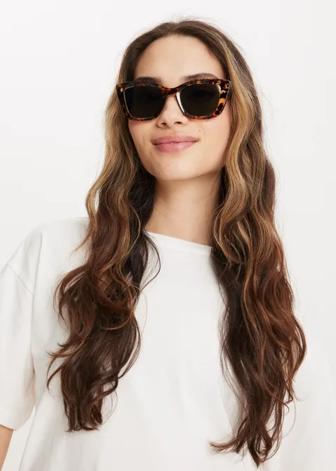 Cat eye zonnebril bruin (BRN)