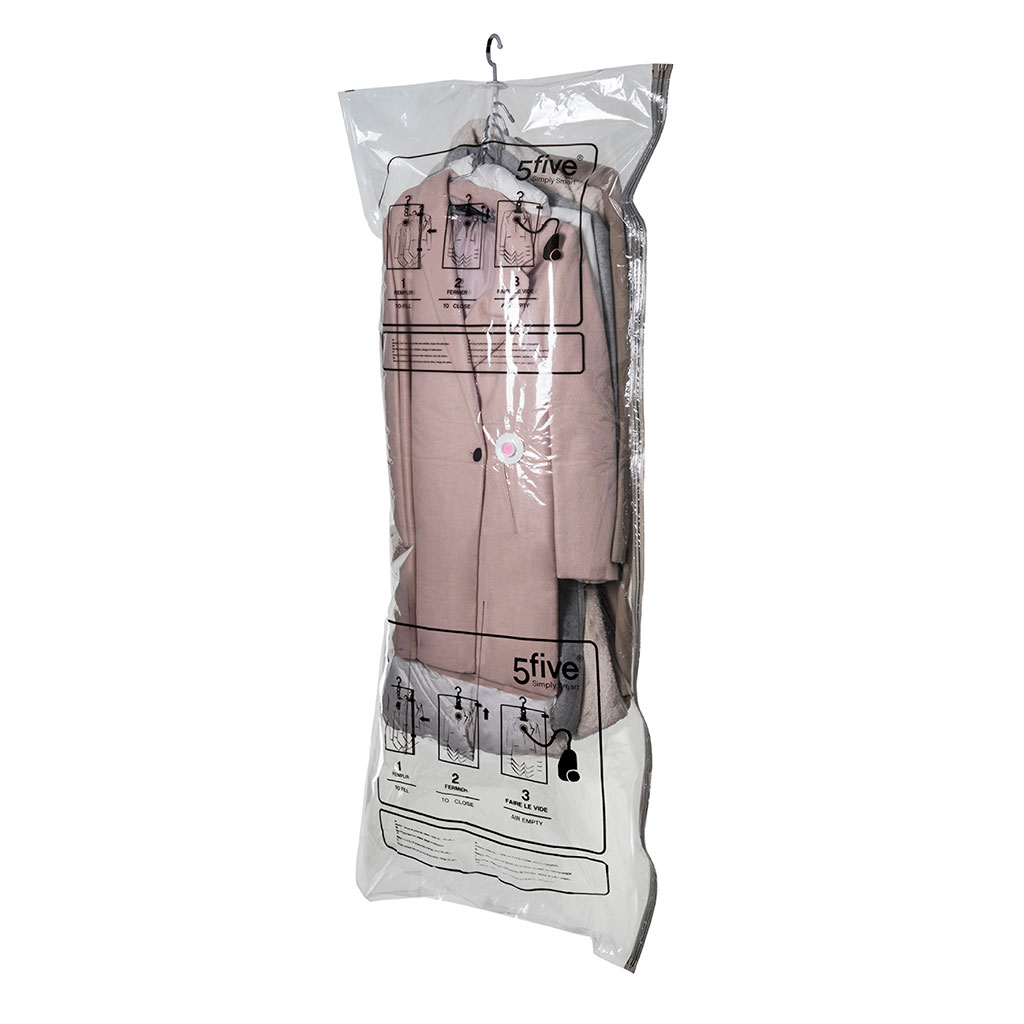 Housse de rangement sous vide pour penderie