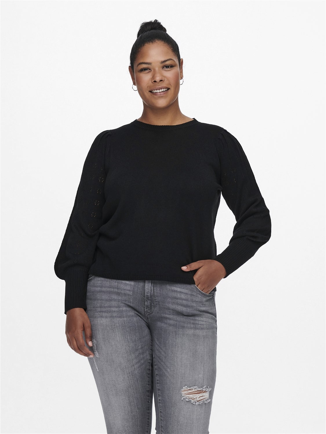 CARMIRLA Strickpullover Black