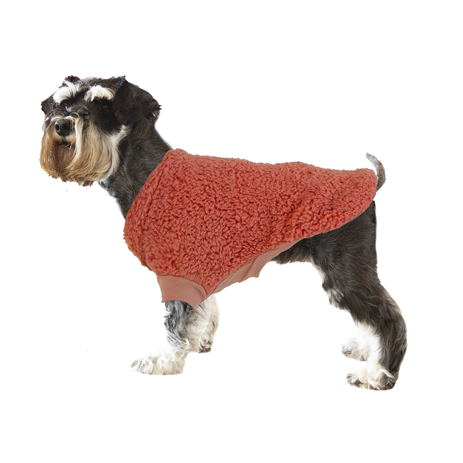 Moletom com capuz Sherpa cáqui da Outech para cães