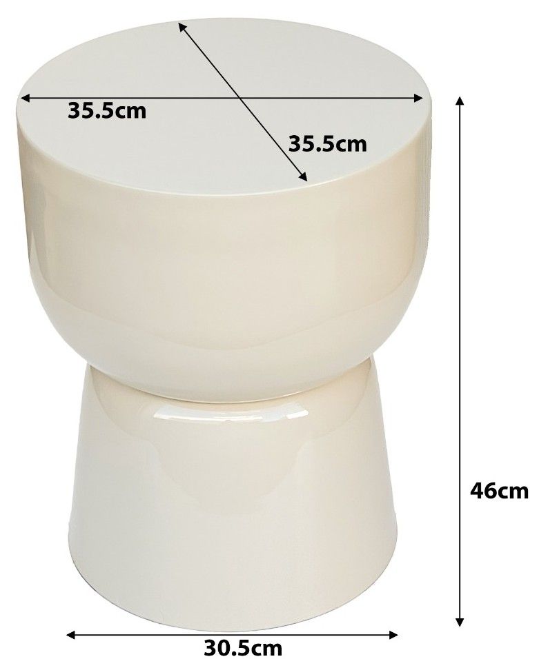 Bijzettafel Kian ⌀35.5  x H46 cm