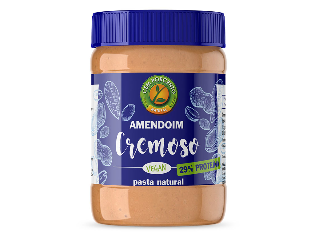 MANTEIGA CEM PORCENTO AMENDOIM CREMOSA 510G