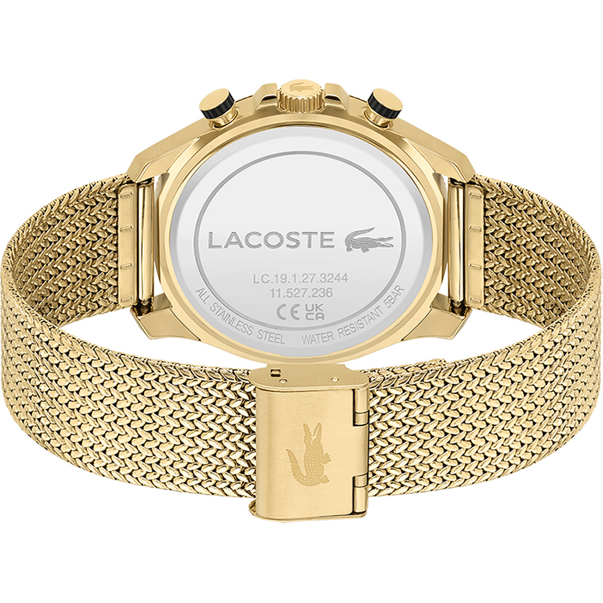 Montre LACOSTE Neoheritage homme bracelet acier doré jaune