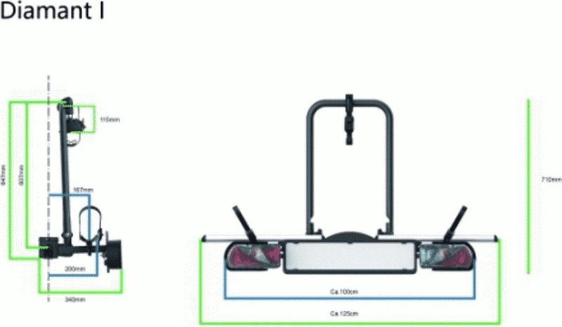 Pro-User - Diamant 1 - Fietsendrager - Geschikt Voor 1 Fiets - 30 kg Draaggewicht