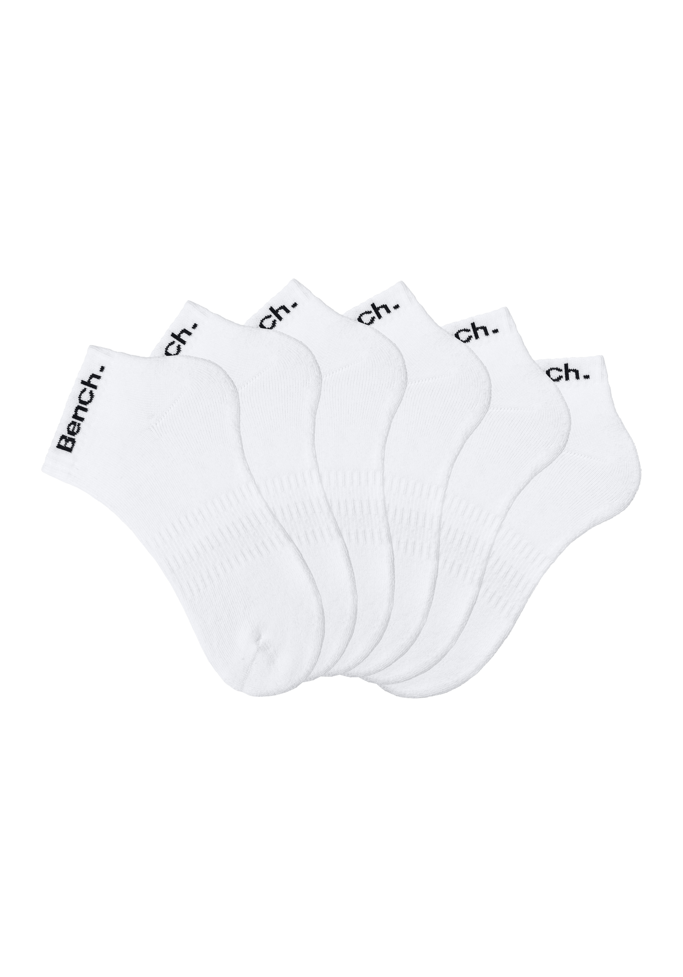 Bench. Sportsocken Packung,  Tennis Kurzsocken mit Halbfussfrottee
