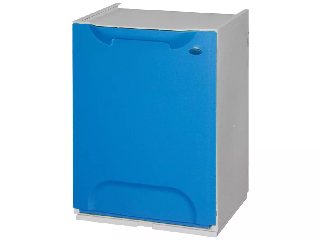 Papier de recyclage en polypropylène bleu, avec dépôt de 20 L à l'intérieur 47x34x29