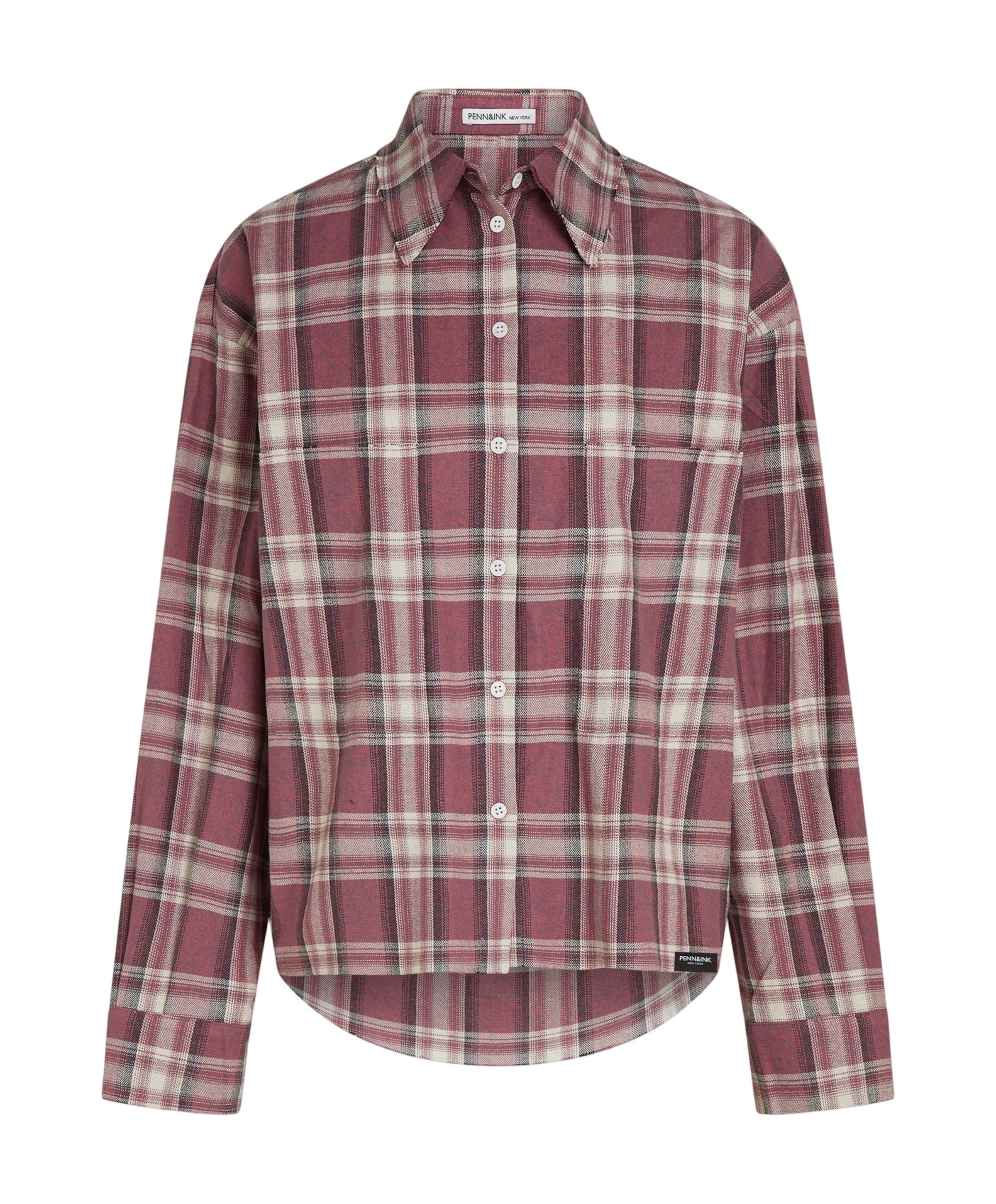 Penn & Ink N.Y. Dames blouse rood