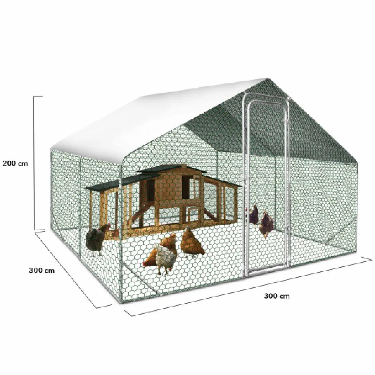 Idmarket MARKET Enclos poulailler 9 m²