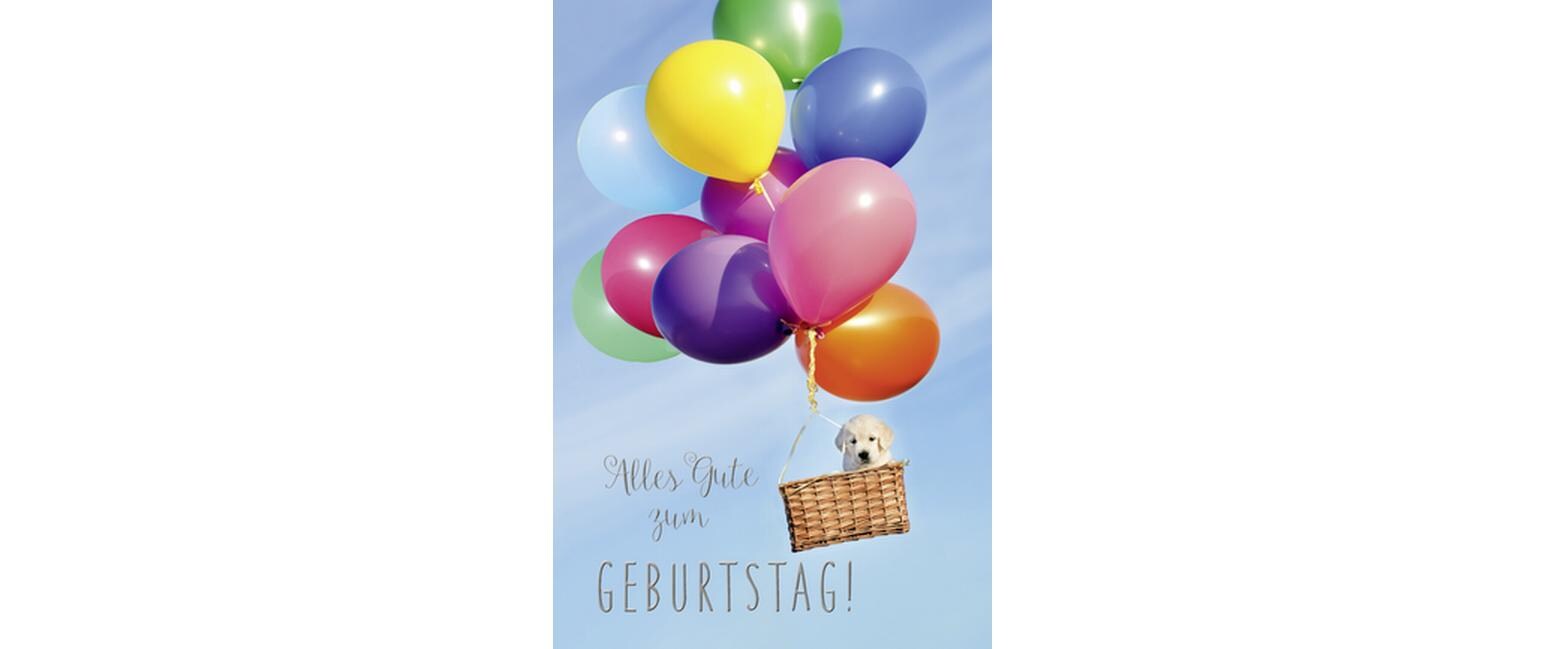 Glückwunschkarte Geburtstag 12.5 x 17.6 cmGlückwunschkarte mit Couvert