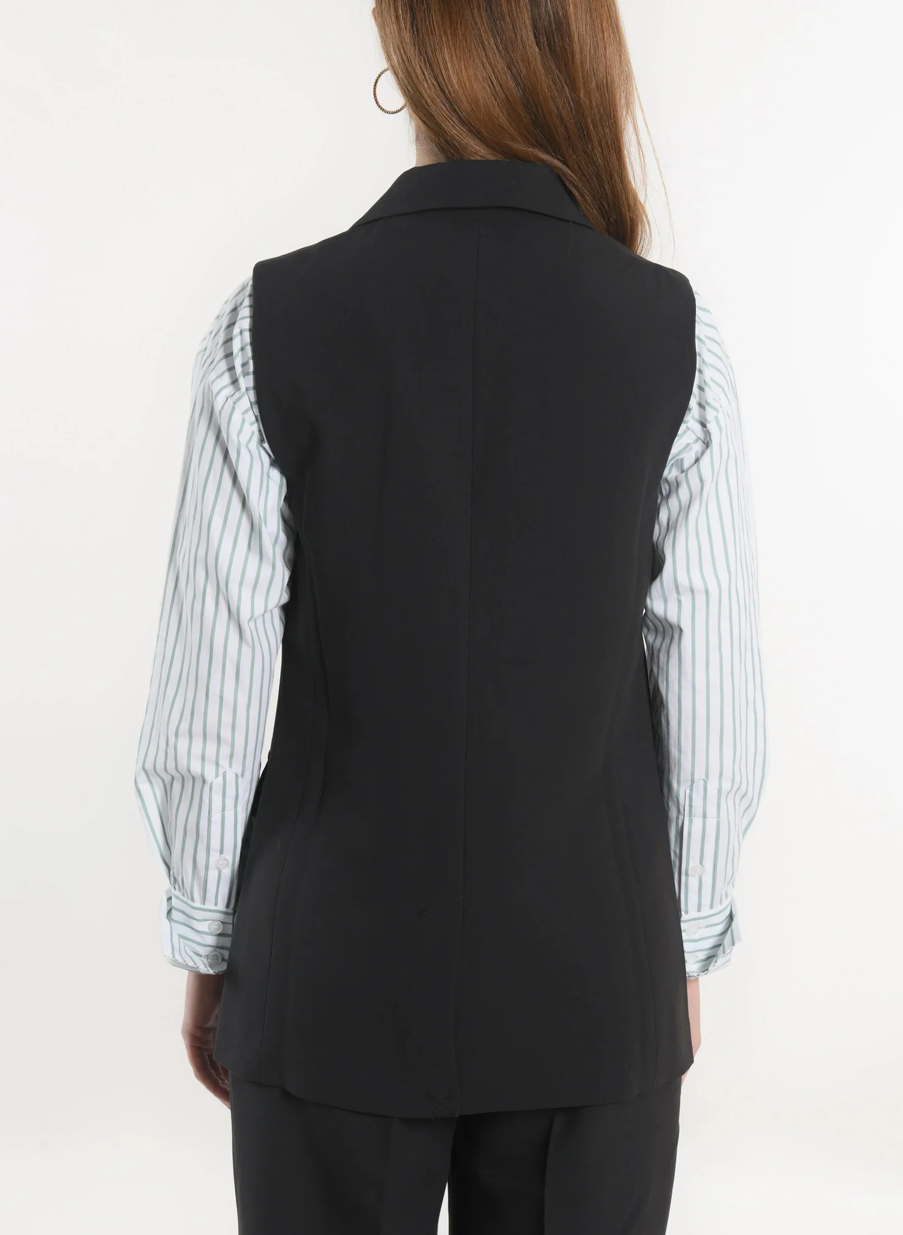 BRITNEY - Veste de tailleur sans manches| Marron