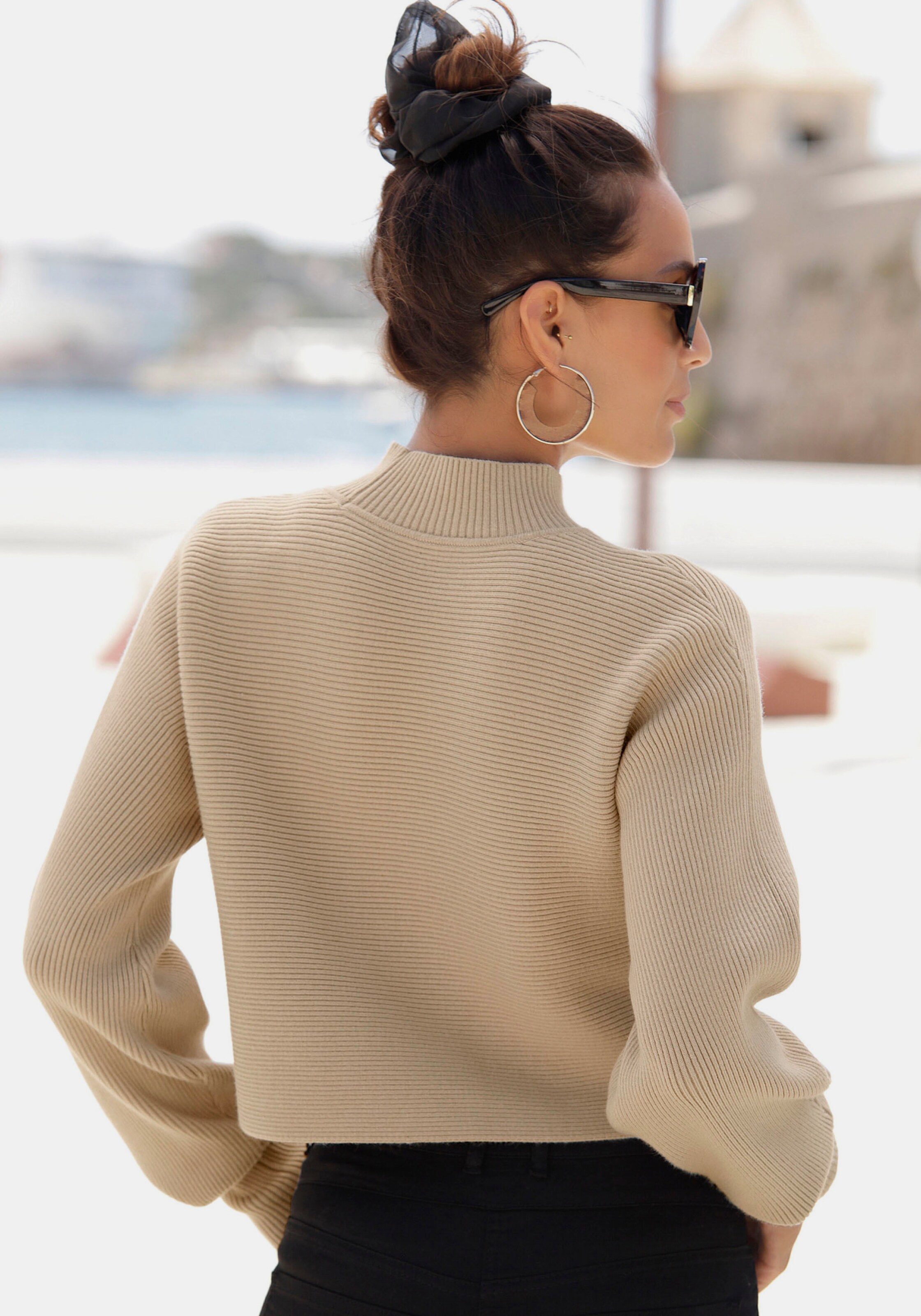 Stehkragenpullover